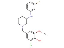 2-chloro-4-({3-[(3-fluorophenyl)amino]-1-piperidinyl}methyl)-6-methoxyphenol