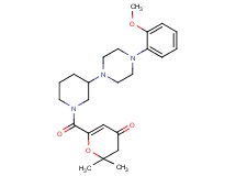 6-({3-[4-(2-methoxyphenyl)-1-piperazinyl]-1-piperidinyl}carbonyl)-2,2-dimethyl-2,3-dihydro-4H-pyran-4-one