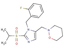 2-{[1-(2-fluorobenzyl)-2-(isopropylsulfonyl)-1H-imidazol-5-yl]methyl}-1,2-oxazinane