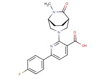6-(4-fluorophenyl)-2-[(1S*,5R*)-6-methyl-7-oxo-3,6-diazabicyclo[3.2.2]non-3-yl]nicotinic acid