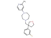 1-{[3-(3-fluorophenyl)tetrahydro-3-furanyl]methyl}-4-(2-methyl-4-pyridinyl)-1,4-diazepane
