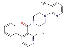 1-[(2-methyl-4-phenyl-3-pyridinyl)carbonyl]-4-(3-methyl-2-pyridinyl)piperazine