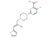 3-chloro-6-{4-[(2E)-3-(2-furyl)-2-methylprop-2-en-1-yl]piperazin-1-yl}pyridine-2-carboxylic acid