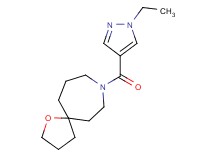 8-[(1-ethyl-1H-pyrazol-4-yl)carbonyl]-1-oxa-8-azaspiro[4.6]undecane