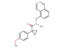 N-(5-isoquinolinylmethyl)-1-(4-methoxyphenyl)-N-methylcyclopropanecarboxamide
