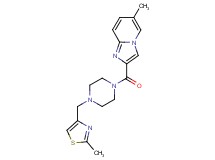 6-methyl-2-({4-[(2-methyl-1,3-thiazol-4-yl)methyl]-1-piperazinyl}carbonyl)imidazo[1,2-a]pyridine