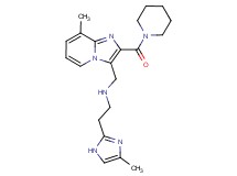 2-(4-methyl-1H-imidazol-2-yl)-N-{[8-methyl-2-(1-piperidinylcarbonyl)imidazo[1,2-a]pyridin-3-yl]methyl}ethanamine