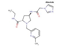 (4R)-N-ethyl-4-[(1H-imidazol-1-ylacetyl)amino]-1-[(6-methylpyridin-2-yl)methyl]-L-prolinamide
