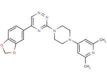 5-(1,3-benzodioxol-5-yl)-3-[4-(2,6-dimethyl-4-pyridinyl)-1-piperazinyl]-1,2,4-triazine