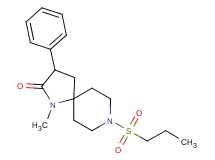 1-methyl-3-phenyl-8-(propylsulfonyl)-1,8-diazaspiro[4.5]decan-2-one