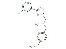 1-[3-(3-chlorophenyl)-1,2,4-oxadiazol-5-yl]-N-[(5-ethyl-2-pyridinyl)methyl]-N-methylmethanamine