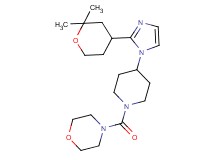 4-({4-[2-(2,2-dimethyltetrahydro-2H-pyran-4-yl)-1H-imidazol-1-yl]piperidin-1-yl}carbonyl)morpholine