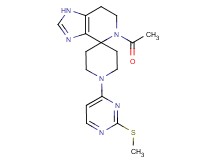 5-acetyl-1'-[2-(methylthio)pyrimidin-4-yl]-1,5,6,7-tetrahydrospiro[imidazo[4,5-c]pyridine-4,4'-piperidine]