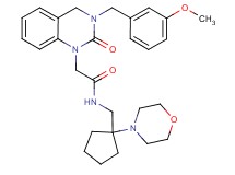 2-[3-(3-methoxybenzyl)-2-oxo-3,4-dihydro-1(2H)-quinazolinyl]-N-{[1-(4-morpholinyl)cyclopentyl]methyl}acetamide