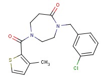 4-(3-chlorobenzyl)-1-[(3-methyl-2-thienyl)carbonyl]-1,4-diazepan-5-one
