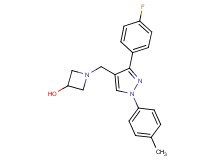 1-{[3-(4-fluorophenyl)-1-(4-methylphenyl)-1H-pyrazol-4-yl]methyl}-3-azetidinol