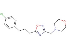 4-({5-[3-(4-chlorophenyl)propyl]-1,2,4-oxadiazol-3-yl}methyl)morpholine