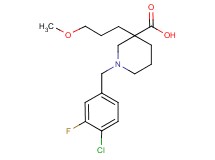 1-(4-chloro-3-fluorobenzyl)-3-(3-methoxypropyl)piperidine-3-carboxylic acid