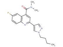 2-(1-butyl-1H-pyrazol-4-yl)-6-fluoro-N,N-dimethylquinoline-4-carboxamide
