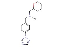 N-methyl-1-(tetrahydro-2H-pyran-2-yl)-N-[4-(1H-1,2,4-triazol-1-yl)benzyl]methanamine