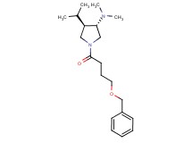 (3S*,4R*)-1-[4-(benzyloxy)butanoyl]-4-isopropyl-N,N-dimethyl-3-pyrrolidinamine