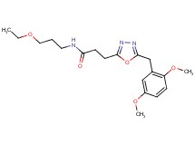 3-[5-(2,5-dimethoxybenzyl)-1,3,4-oxadiazol-2-yl]-N-(3-ethoxypropyl)propanamide