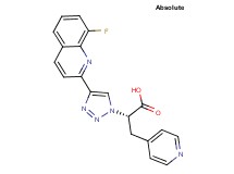 (2S)-2-[4-(8-fluoroquinolin-2-yl)-1H-1,2,3-triazol-1-yl]-3-pyridin-4-ylpropanoic acid