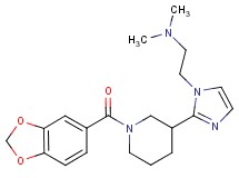 (2-{2-[1-(1,3-benzodioxol-5-ylcarbonyl)-3-piperidinyl]-1H-imidazol-1-yl}ethyl)dimethylamine