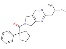 2-isobutyl-6-[(1-phenylcyclopentyl)carbonyl]-6,7-dihydro-5H-pyrrolo[3,4-d]pyrimidine