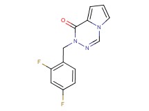 2-(2,4-difluorobenzyl)pyrrolo[1,2-d][1,2,4]triazin-1(2H)-one