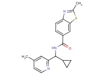 N-[cyclopropyl(4-methylpyridin-2-yl)methyl]-2-methyl-1,3-benzothiazole-6-carboxamide