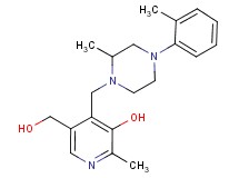 5-(hydroxymethyl)-2-methyl-4-{[2-methyl-4-(2-methylphenyl)piperazin-1-yl]methyl}pyridin-3-ol