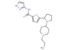 5-[1-(1-propyl-4-piperidinyl)-2-pyrrolidinyl]-N-1H-pyrazol-3-yl-2-thiophenecarboxamide