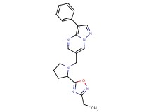 6-{[2-(3-ethyl-1,2,4-oxadiazol-5-yl)pyrrolidin-1-yl]methyl}-3-phenylpyrazolo[1,5-a]pyrimidine