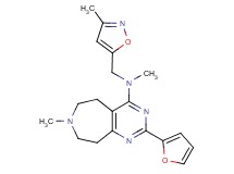 2-(2-furyl)-N,7-dimethyl-N-[(3-methylisoxazol-5-yl)methyl]-6,7,8,9-tetrahydro-5H-pyrimido[4,5-d]azepin-4-amine