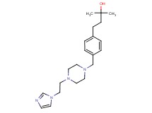 4-[4-({4-[2-(1H-imidazol-1-yl)ethyl]-1-piperazinyl}methyl)phenyl]-2-methyl-2-butanol