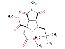 methyl (1R*,3R*,3aR*,6aS*)-3-(2,2-dimethylpropyl)-1-(2-methoxy-2-oxoethyl)-5-methyl-4,6-dioxooctahydropyrrolo[3,4-c]pyrrole-1-carboxylate