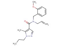 N-allyl-N-(2-methoxybenzyl)-5-methyl-1-propyl-1H-pyrazole-4-carboxamide