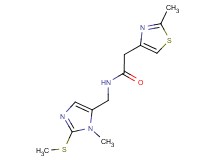 N-{[1-methyl-2-(methylthio)-1H-imidazol-5-yl]methyl}-2-(2-methyl-1,3-thiazol-4-yl)acetamide