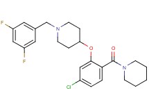 4-[5-chloro-2-(1-piperidinylcarbonyl)phenoxy]-1-(3,5-difluorobenzyl)piperidine
