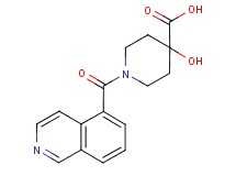 4-hydroxy-1-(isoquinolin-5-ylcarbonyl)piperidine-4-carboxylic acid