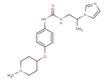 N-[2-(1H-imidazol-1-yl)propyl]-N'-{4-[(1-methylpiperidin-4-yl)oxy]phenyl}urea