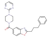 2-(3-phenylpropyl)-5-{[4-(2-pyrimidinyl)-1-piperazinyl]carbonyl}-1,3-benzoxazole