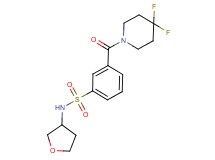 3-[(4,4-difluoropiperidin-1-yl)carbonyl]-N-(tetrahydrofuran-3-yl)benzenesulfonamide