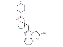 3-isobutyl-2-{[1-(2-oxo-2-piperazin-1-ylethyl)cyclopentyl]methyl}-3H-imidazo[4,5-b]pyridine