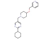 2-cyclohexyl-5-{[4-(3-pyridinylmethoxy)-1-piperidinyl]methyl}pyrimidine