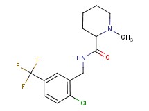 N-[2-chloro-5-(trifluoromethyl)benzyl]-1-methylpiperidine-2-carboxamide