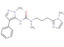 N-methyl-N-[3-(1-methyl-1H-imidazol-2-yl)propyl]-N'-(1-methyl-4-phenyl-1H-pyrazol-5-yl)urea