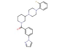 1-(2-fluorophenyl)-4-{1-[3-(1H-pyrazol-1-yl)benzoyl]-3-piperidinyl}piperazine