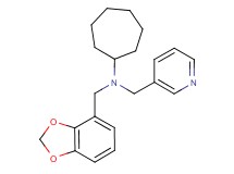 (1,3-benzodioxol-4-ylmethyl)cycloheptyl(pyridin-3-ylmethyl)amine